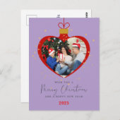 Customized Merry christmas & Happy New Year Photo ポストカード (正面/裏面)