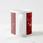 Customized Merry Christmas Mug with Baby Photo ジャンボコーヒーマグカップ (裏面)