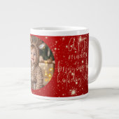 Customized Merry Christmas Mug with Baby Photo ジャンボコーヒーマグカップ (正面右)