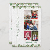 Customized Merry Christmas Photo Card シーズンカード (正面/裏面)
