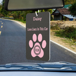 Customized Modern Daisy’s Paw Dog Love Funny Giftn カーエアーフレッシュナー