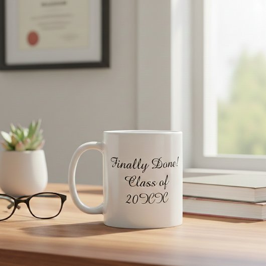 Customized mug with personalized text コーヒーマグカップ