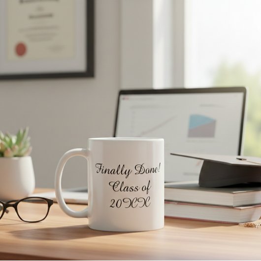 Customized mug with personalized text コーヒーマグカップ