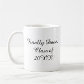 Customized mug with personalized text コーヒーマグカップ (左)