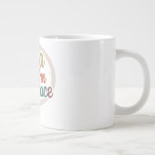customized mugs text, custom text mug, custom phot ジャンボコーヒーマグカップ (右)