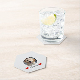 Customized My Dog with Photo & Name Paper Coaster ペーパーコースター