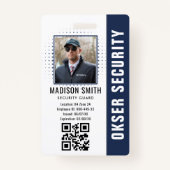 Customized Name and Photo |  Security ID Card  バッジ (正面)