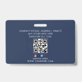 Customized Name and Photo | Security ID Card  バッジ (裏面)