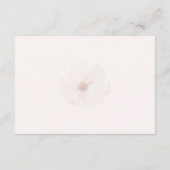 Customized Name Blush Floral Garden Wedding Favor サンキューカード (裏面)