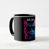customized name cat lover mug マグカップ (正面左)