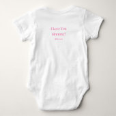 Customized Name Cute Funny Mommy Baby Shower Gift ベビーボディスーツ (裏面)