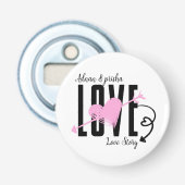 Customized Name Love Bottle Opener 栓抜き (正面)