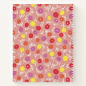 Customized Name Peach Blossom Design ノートブック (裏面)