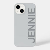Customized Name Stylish Elegant Modern Minimal  iPhoneケース (裏面)
