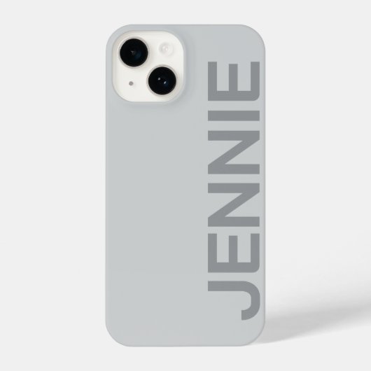 Customized Name Stylish Elegant Modern Minimal  iPhoneケース (裏面)