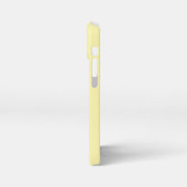 Customized Name Stylish Modern Elegant Beige Color iPhoneケース (左側面)