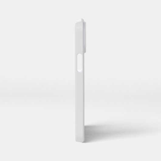 Customized Name Stylish Modern Elegant Grey Colour iPhoneケース (右側面)