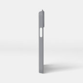 Customized Name Stylish Modern Elegant Grey Colour iPhoneケース (右側面)