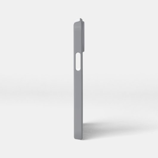 Customized Name Stylish Modern Elegant Grey Colour iPhoneケース (右側面)