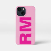 Customized Name Stylish Modern Elegant Light Pink iPhoneケース (裏面)
