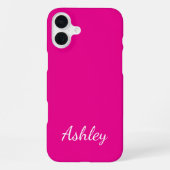 Customized Name Stylish Modern Elegant Minimalist  iPhoneケース (裏面)