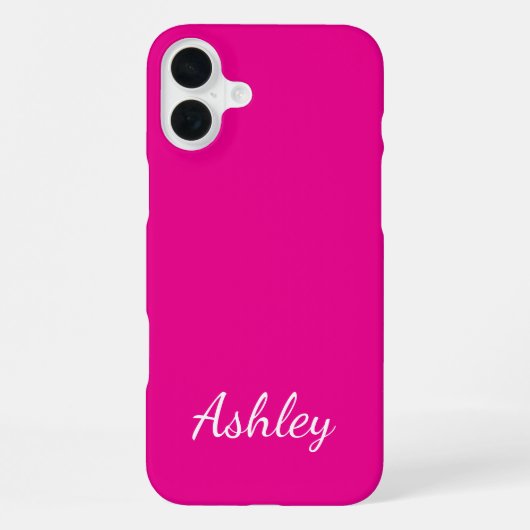Customized Name Stylish Modern Elegant Minimalist  iPhoneケース (裏面)