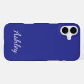 Customized Name Stylish Modern Elegant Minimalist  iPhoneケース (裏面横)