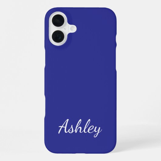 Customized Name Stylish Modern Elegant Minimalist  iPhoneケース (裏面)