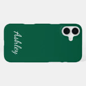 Customized Name Stylish Modern Elegant Minimalist  iPhoneケース (裏面横)
