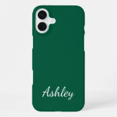 Customized Name Stylish Modern Elegant Minimalist  iPhoneケース (裏面)