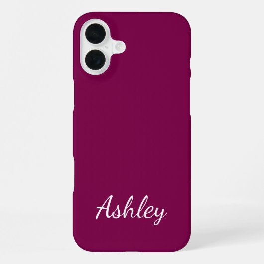 Customized Name Stylish Modern Elegant Minimalist  iPhoneケース (裏面)