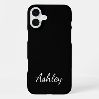 Customized Name Stylish Modern Elegant Minimalist  iPhone 16 Plusケース