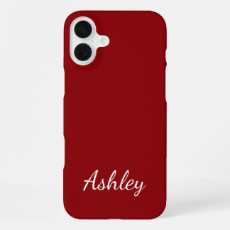 Customized Name Stylish Modern Elegant Minimalist  iPhone 16 Plusケース