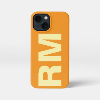 Customized Name Stylish Modern Elegant Orange  iPhone 13 Miniケース