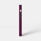Customized Name Stylish Modern Elegant Wine Colour iPhoneケース (左側面)
