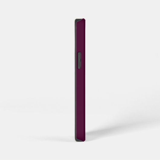 Customized Name Stylish Modern Elegant Wine Colour iPhoneケース (右側面)