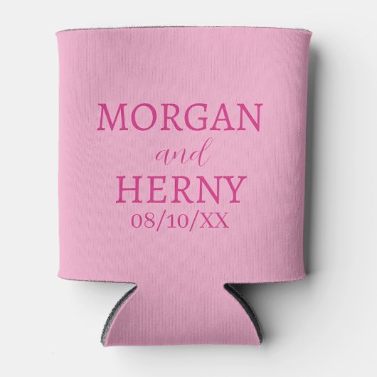CUSTOMIZED NAME STYLISH MODERN WEDDING  缶クーラー (正面)