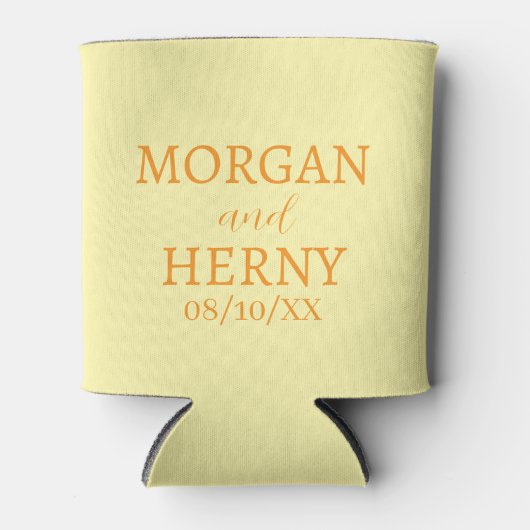 CUSTOMIZED NAME STYLISH MODERN WEDDING  缶クーラー (正面)