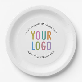 Customized Paper Plates Business Logo Printed Bulk ペーパープレート