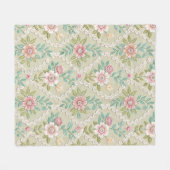 Customized Pattern Texture Lace Floral フリースブランケット (正面(横))