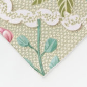 Customized Pattern Texture Lace Floral フリースブランケット (角)