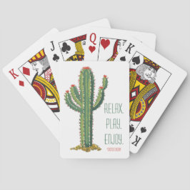 Customized Personalized Airbnb Playing Card Cactus トランプ