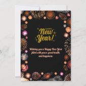 Customized & Personalized Happy New Year Greeting  シーズンカード (正面)