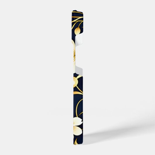 Customized Phone Case Floral Design iPhoneケース (左側面)