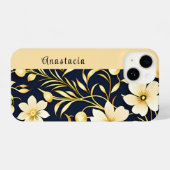 Customized Phone Case Floral Design iPhoneケース (裏面横)