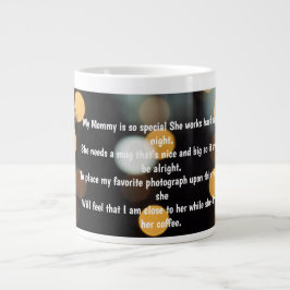 Customized Poem on Birthday Mug ジャンボコーヒーマグカップ