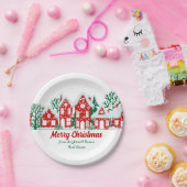 Customized Real Estate Company Christmas Party ペーパープレート (パーティー)