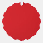 Customized Red & Gold Festive Chinese New Year  オーナメントカード (裏面)