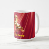 Customized Red & Gold Festive Chinese New Year  コーヒーマグカップ (正面右)