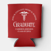 Customized Red Medical School Graduation Party 缶クーラー (正面)